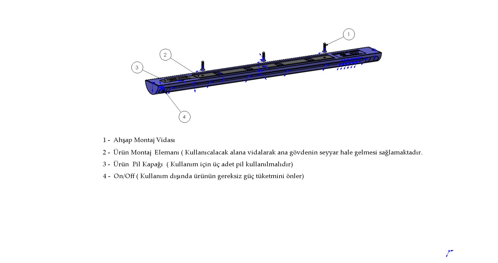 L302 Mighty Hareket Sensörlü Led Lamba